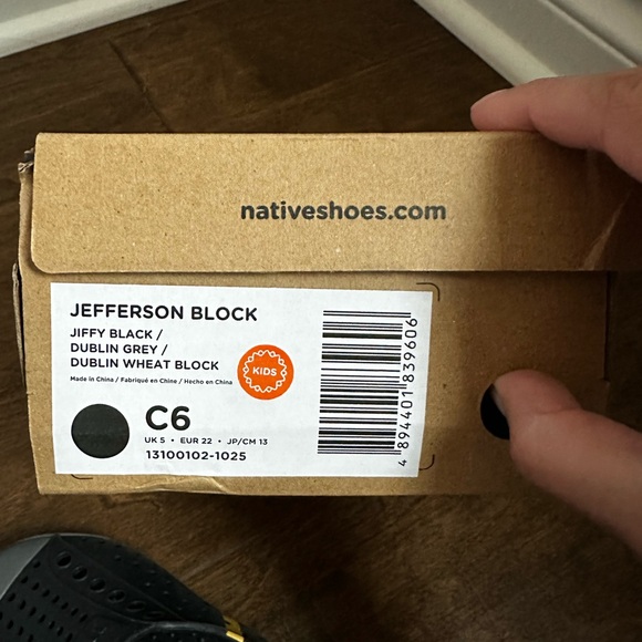 Native black toddler slip on - Picture 5 of 5